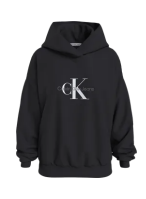 CALVIN KLEIN MONOLOGO 오버사이즈 후드 블랙